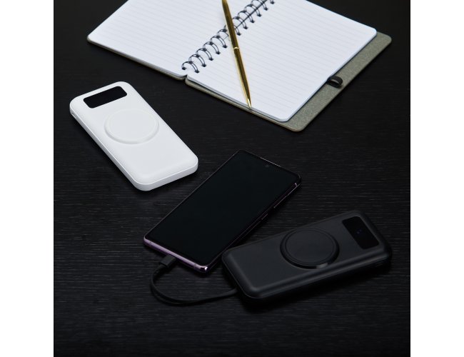 Power Bank 10.000mAh Carregamento via Indução ou via Cabo